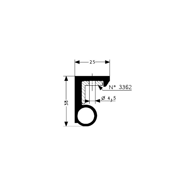 Bourrelet  de sol Fermod 3350 - Longueur 2100