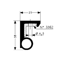 Bourrelet  de sol Fermod 3350 - Longueur 3400