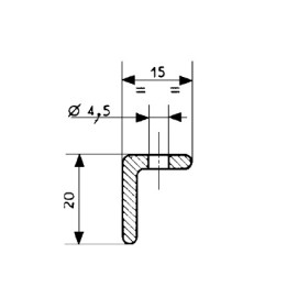 Raidisseur 3362 au sol pour joint Fermod