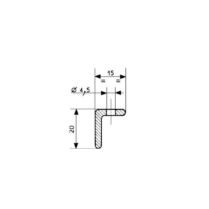 Raidisseur 3362 au sol pour joint Fermod